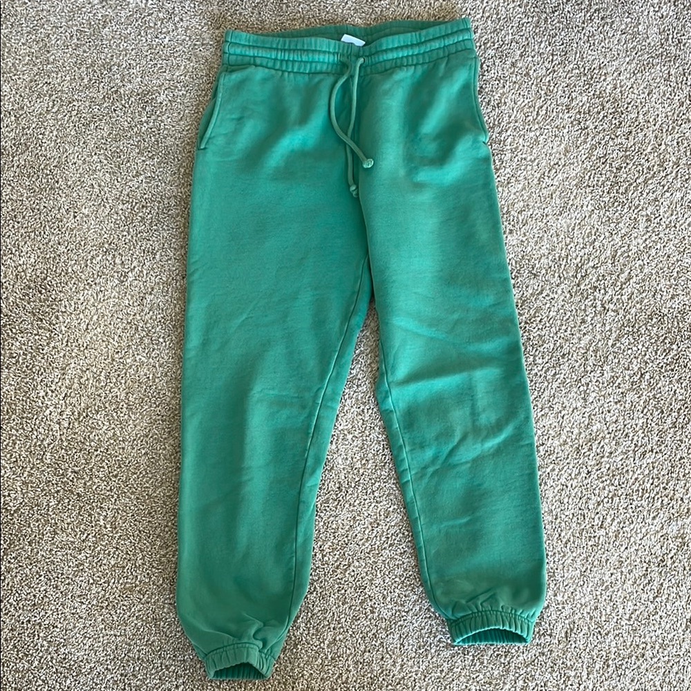 Aritzia TNA Green Sweatpants